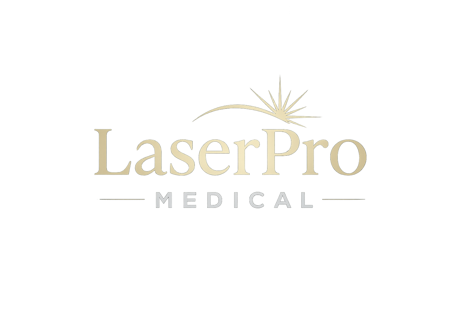 luxury logo for medical practice called laserpro