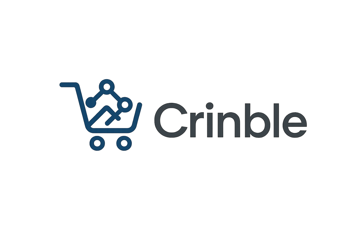 modern logo for eccommerce business called crinble